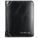 Men's Wallets RFID Genuine Leather Trifold Wallets For Men with ID Window and Credit Card Holder