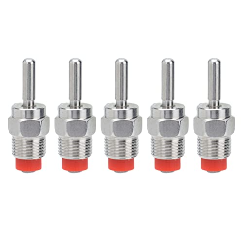 Bebedero automático para cerdos de 5 piezas, bebedero de pezón de acero inoxidable adecuado para cerdas reproductoras, lechones