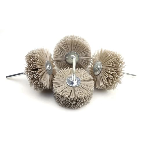 1 peça OD 85mm Broca Escova de polimento radial Fio de aço e cerdas e roda de escova de arame abrasi