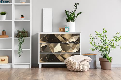 Papel pintado triangulos 3D mate para renovar armarios y paredes de cocina 3