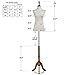SONGMICS Female Mannequin Torso Body Form with Tripod Stand, Small 2-4 Size, 33