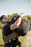 Shogun Sports Trainingssandsack Heavy Duty Workout Sandsäcke für Heavy Training Fitness Military Conditioning Cross-Training Krafttraining Heavy Sandsack Gewichte (Schwarz, 34 kg)