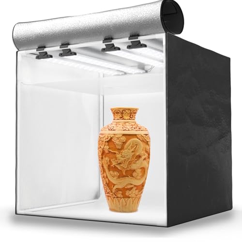 HAVOX - Studio Fotografico HPB-60XD - Dimensioni 60x60x60cm - Illuminazione dimmerabile a LED 'Luce...