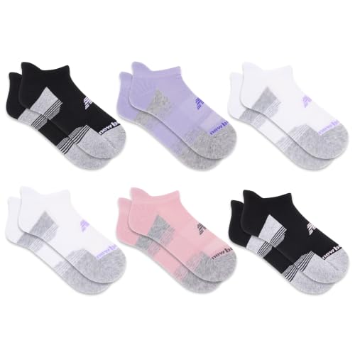 Image of New Balance Unisex Adult Performance Cushioned No Show Socks, 6-12 Pairs