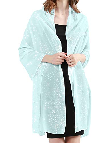 Sparkly Shawls and Wraps for Evening Dresses Chiffon Shawl Soft Silky Sparkly Party Wedding Scarf
