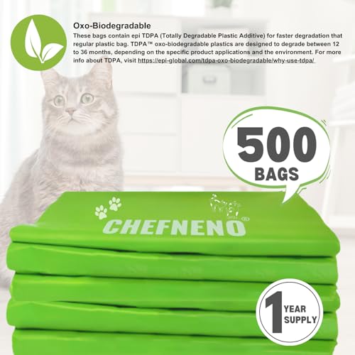 Cat-Litter-Waste-Bags-Biodegradable-500-Count-Dog-Poop-Bags-with-Easy-Tie-Handles-Earth-Friendly-Lavender-Scented-Cat-Litter-Poop-Bags-Diaper-Bag-Disposable-Sanitary-Pad-Waste-Bags-500-Bags