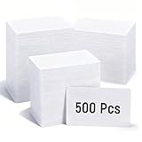 500 Pack Premium Blank PVC Cards, White CR80 30 Mil Plastic ID Cards for Photo ID Badge Printers, Blank Credit Card Business Card Fit Most Printers