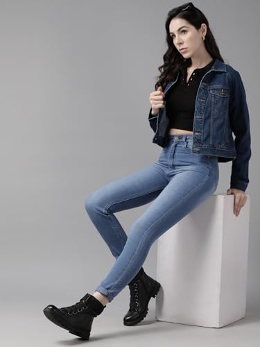 Image of GUTI Womens High Rise Crop Length Jeans()