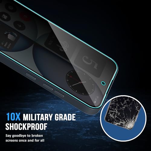 Image of FIRST MART Privacy Tempered Glass for Nothing Phone 4A With Cable Guard & Installation Kit | Anti-Spy 9H Screen Protector, Edge-to-Edge, Case-Friendly | Black