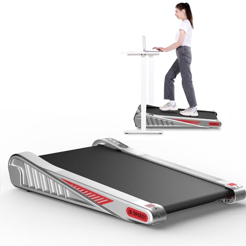HomeFitnessCode Foldable Walking Pad with Handle Bar, Folding Treadmill Portable Under Desk for Home Office 4 in 1, Safety Lock, Remote Control, 300 LB Capacity