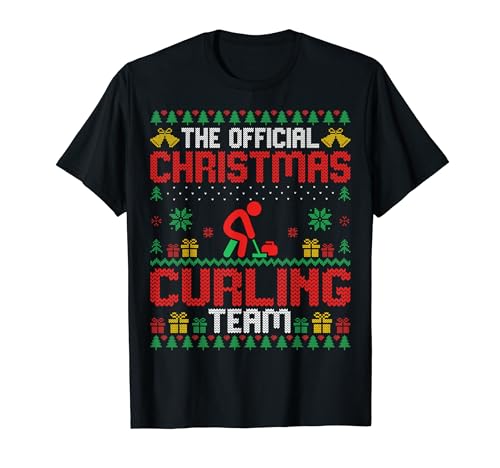 Funny Christmas Curling Team - Curling Player Xmas Camiseta