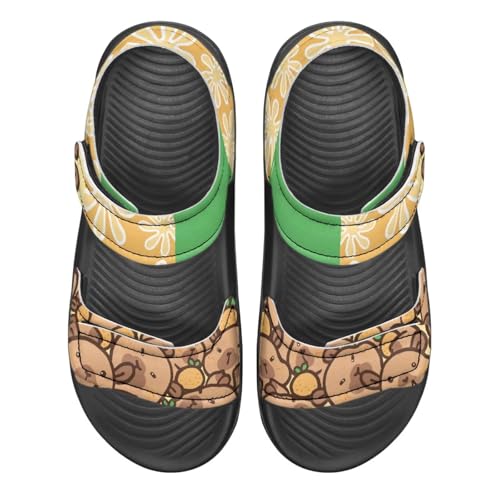 andals for Kids Girls Summer Shoes Causal Sport Athletic Outdoor Sandals with Adjustable Strap EVA Flat Shoes for Summer2