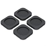 Rackumic Piedini stabilizzatori per lavatrice, 60 x 60 mm, colore: nero (4
