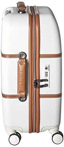DELSEY Paris Chatelet Hardside Luggage with Spinner Wheels, Champagne White, Carry-on 21 Inch, with Brake