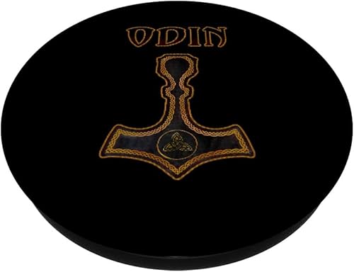 Miniatura 2 de Mjölnir - Diseño de martillo con letras Odin PopSockets intercambiable PopGrip