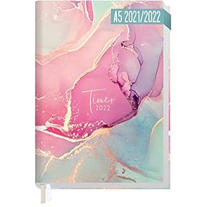 Chäff-Timer Classic A5 kalender 2022/2023 [Silky Pink] afsprakenplanner, agenda voor 18 maanden: juli 2022 tot december…