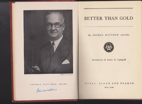 Better Than Gold B000E1B28Y Book Cover