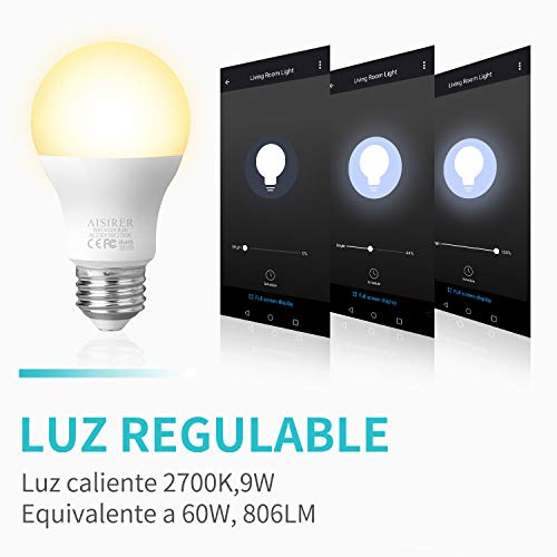 AISIRER Lampadina Smart E27 Lampadina WiFi