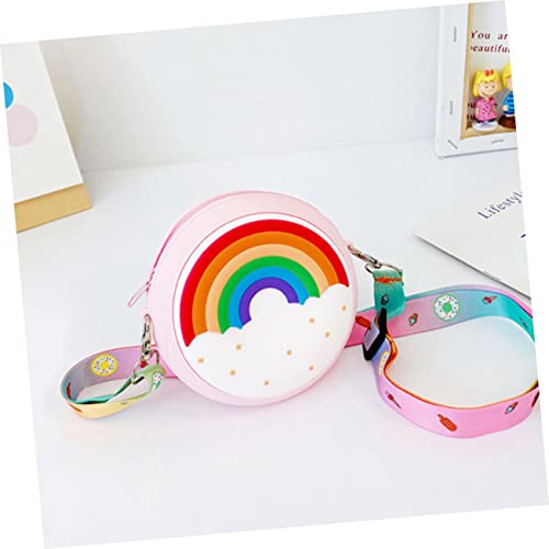 Girls Shoulder Bag Little Girls Rainbow Coin Purse Comfortable Handle Safe Easy to Use4