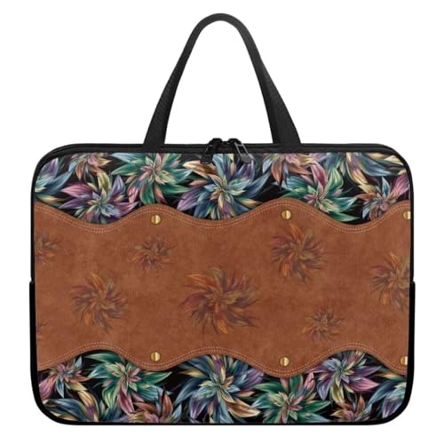 Funda para laptop para mujer con asa y cierre 17 pulgadas miniatura 1