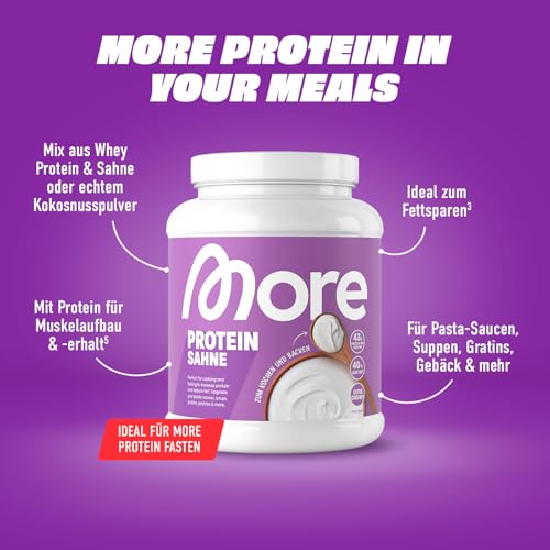 MORE Protein, Sahne, 750 g, mit Laktase, perfekt zum kochen & backen – Ansicht 3