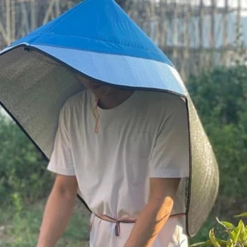 Chapeau de pluie à capuche respirante et cape anti-chaleur pour travail en plein air et pêche