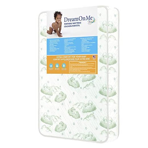Dream On Me 3" Playard Mattress, White