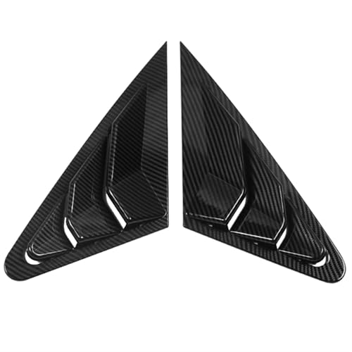 車のリアウィンドウサイドスポイラー A3 8V Side Rear Window Scoop Louver Shutter Sticker Cover Trim Car Styling 2014 2015 2016 2017 2018 2019(Sedan