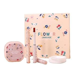 Makeup Kit for Women 4 Pieces Makeup Sets, 2 Color Lipsticks, Concealer, 4Pcs Gift Box Makeup Bundle Value Set(04-4Pcs makeup)