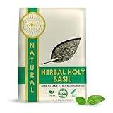 Pride Of India - Organic Tulsi Holy-Basil Herbal Tea, 3.53 oz (100gm) Whole Leaf