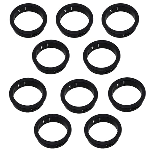GZWZH 10PCS 1.5 Inch Plastic Snap on Guard Coils Nylon Wire Protector Hole Plug Industrial Hardware Grommets for Control Case/Waterproof Box/Button Outlet