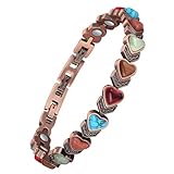 Jecanori Copper Bracelets for Women, Effective Magnetic Bracelets for Women with 3800 Gauss Ultra Magnets and Sizing Tool