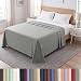 Southshore Fine Linens - Oversized Flat Sheets Extra Large - 132 Inches x 110 Inches (Steel Grey)