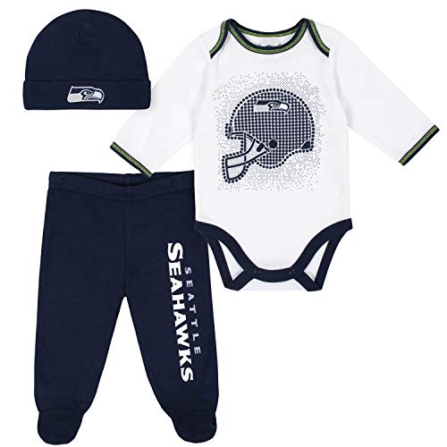 Image of Gerber Unisex Baby NFL Team Footed Pant and Bodysuit Gift Set