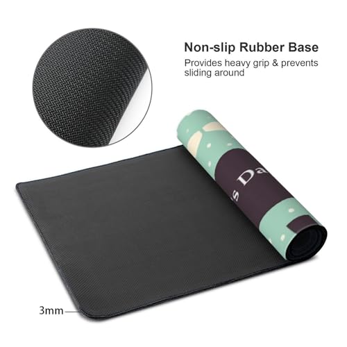 Grand tapis de souris de qualité supérieure imperméable et cousu - 3