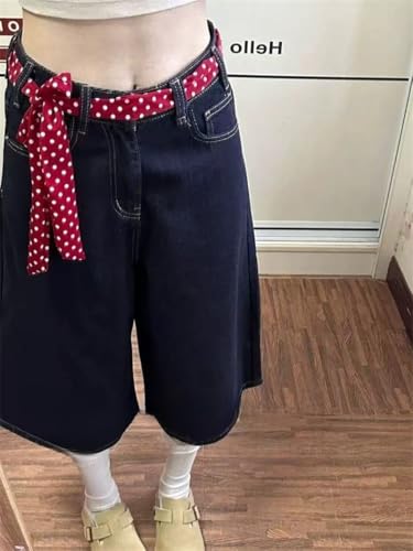 Polka Dot Scarf Belt Silk Waist Chain Y2k Aesthetic Waist Belt for Women Fashion Boho Tie Side Coquette Vintage2