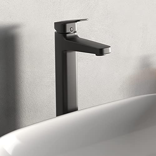 Ideal Standard Ceraplan Single Lever Vessel Basin Mixer, BD255XG, Silk Black - Image 4
