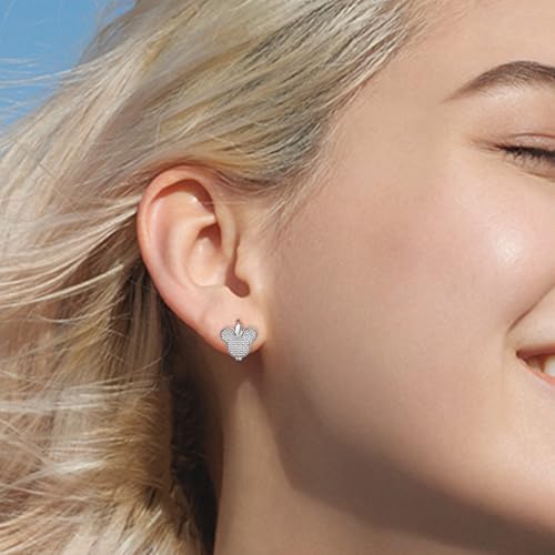 Cute Hoop Earrings for Girls Teens Women - Sterling Silver Hypoallergenic Cubic Zirconia Mouse Earrings Dainty Lovely Loop Earrings Fashion Jewelry Adorable Gifts for Christmas Birthday Daughter2