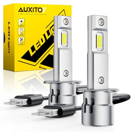 Image of AUXITO H1 Bulb-40,000 Lumen 6500K White, OEM Mini Size, Easy Plug & Play Installation, Halogen Fog Light Replacement, Error-Free CANBUS System, Pack of 2