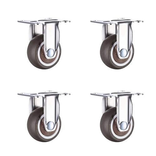 Roulettes universelles silencieuses en caoutchouc TPR souple pour chariot