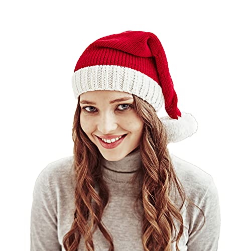 Familia a juego Sombreros Padre-Hijo Sombrero De Punto De Navidad Sombreros Acogedor Sombrero De Santa Sombrero De Invierno Caliente Gorro De Gorro De, Para adultos., Talla única Cover