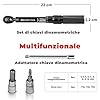 PRO BIKE TOOL 1/4 Set di chiavi dinamometriche - Kit di manutenzione per biciclette da strada e da montagna - Include prese a brugola e Torx - chiavi dinamometriche - chiave dinamometrica bicicletta -