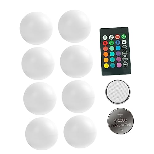 OSALADI 8 Peças Bola Flutuante Decoração De Festa Piscina Luz LED Piscina Luzes Solares Flutuantes L