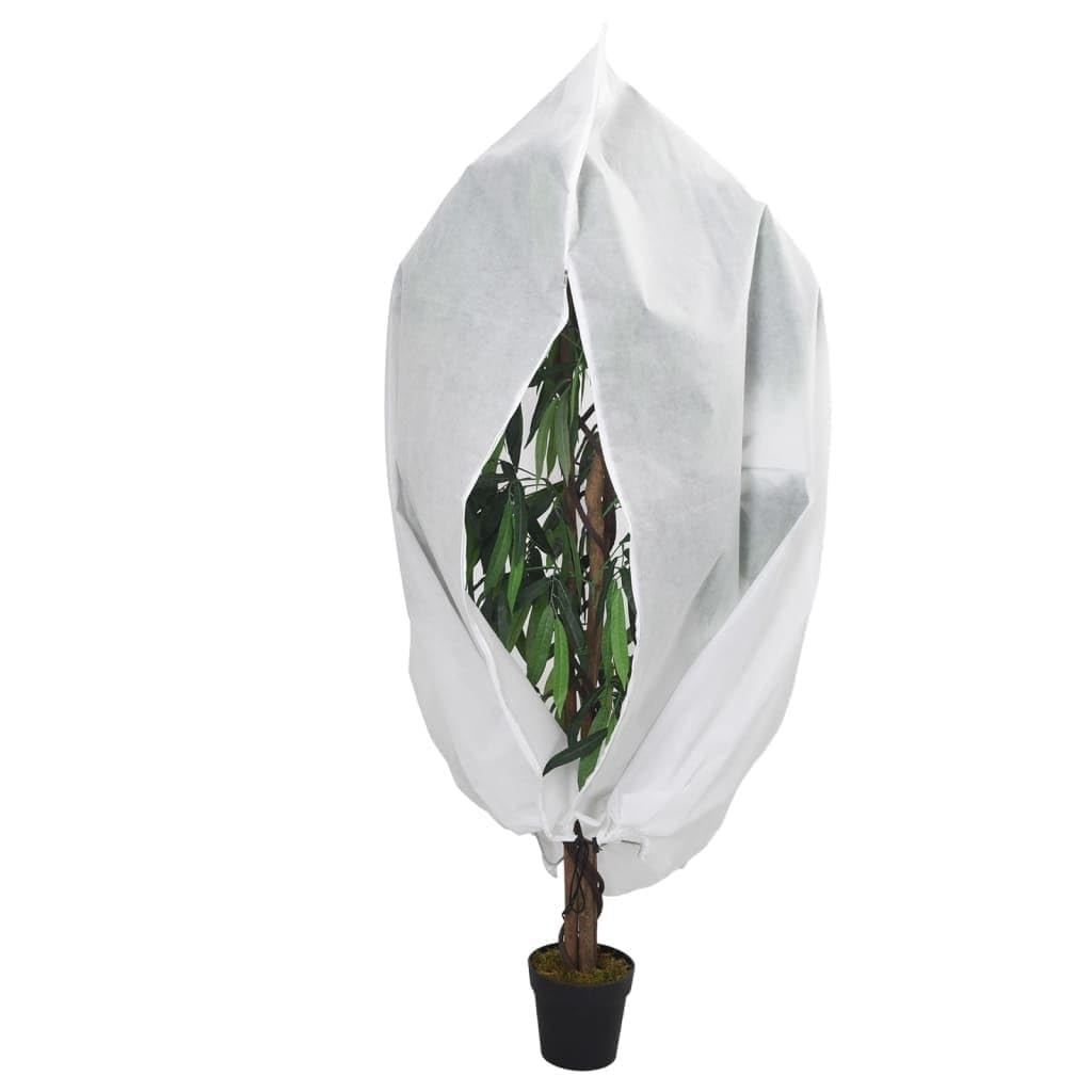 Gecheer Coperture con Cerniera per Piante 2pz 70 g/m² 1,2x1,8 m,Cappuccio Protezione Piante,Telo per Piante antigelo,Telo Antigelo Piante,Copertura per Piante Invernale,Cappuccio per Piante