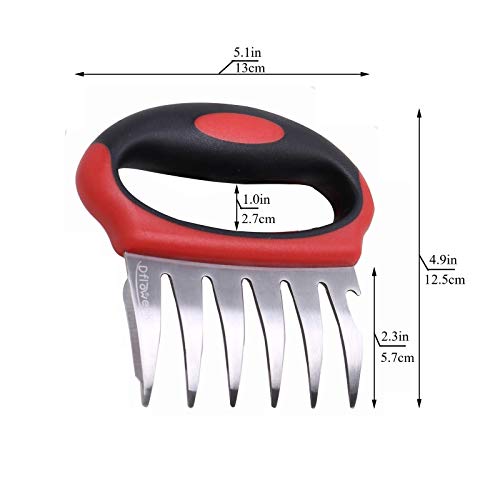 Dflowerk Meat Shredding Claws Stainless Steel Shredder Claws Bbq Meat Forks, Perfect For Shredding Handing Pulling Pork Chicken Beef Turkey #TOP6