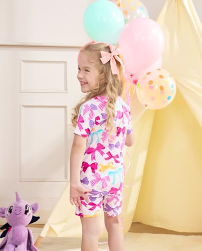 babee Reshinee Baby Pajamas Girls Summer Short Sleeve 18-24 Months Unicorn Mermaid Snug Fit 2pcs — view 5