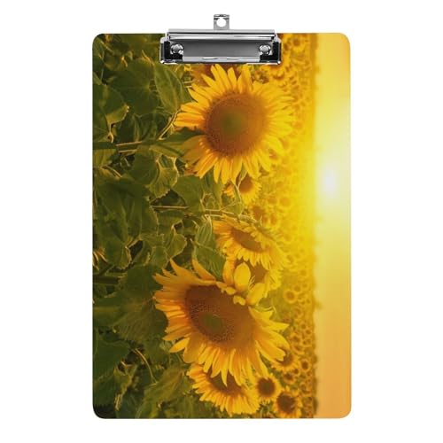 クリップボード A4 縦型 ひまわり 風景 ファイルボード 壁掛け 画板 書きやすい お会計ボード て持ち運びやす 文書整理 文房具 会議パッド 事務用品 メモ 学校 家庭用バインダー
