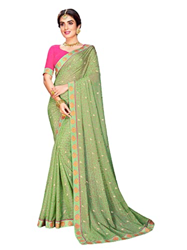 Sari indien traditionnel chic vert 3 idéal pour sublimer votre silhouette