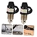 Mikinona 2pcs Automotive Motorcycle Brake Bleeder Thread Bleeder Screw Caps Car Brake Screws