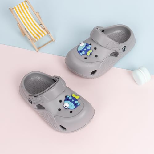 Image of Casazoe Toddler Boys Girls Cute Garden Clogs Kids Slip On Water Shoes EVA Lightweight Summer Slipper Slides Baby Comfort Sandals Children Outdoor Shower Beach Pool Play Shoes